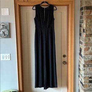 BCBG low cut mesh front jumpsuit